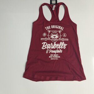 Barbells And Ponytails Racerback "Puma" Tank Top Sz XS New